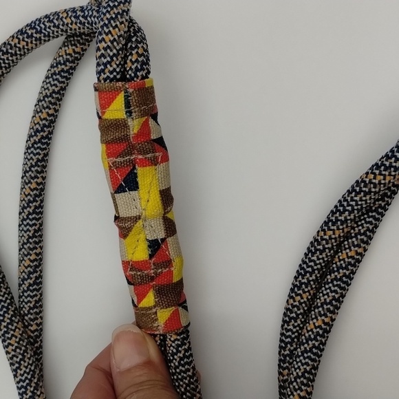 KAVU Keepsake Shoulder Rope Bag Multicolor Triangle Geometric Print - Picture 6 of 16